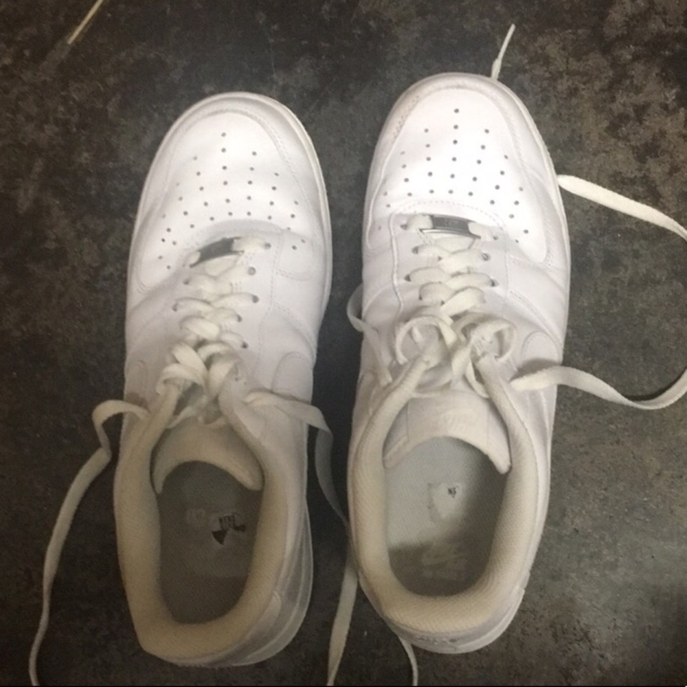 White Nike Airforces